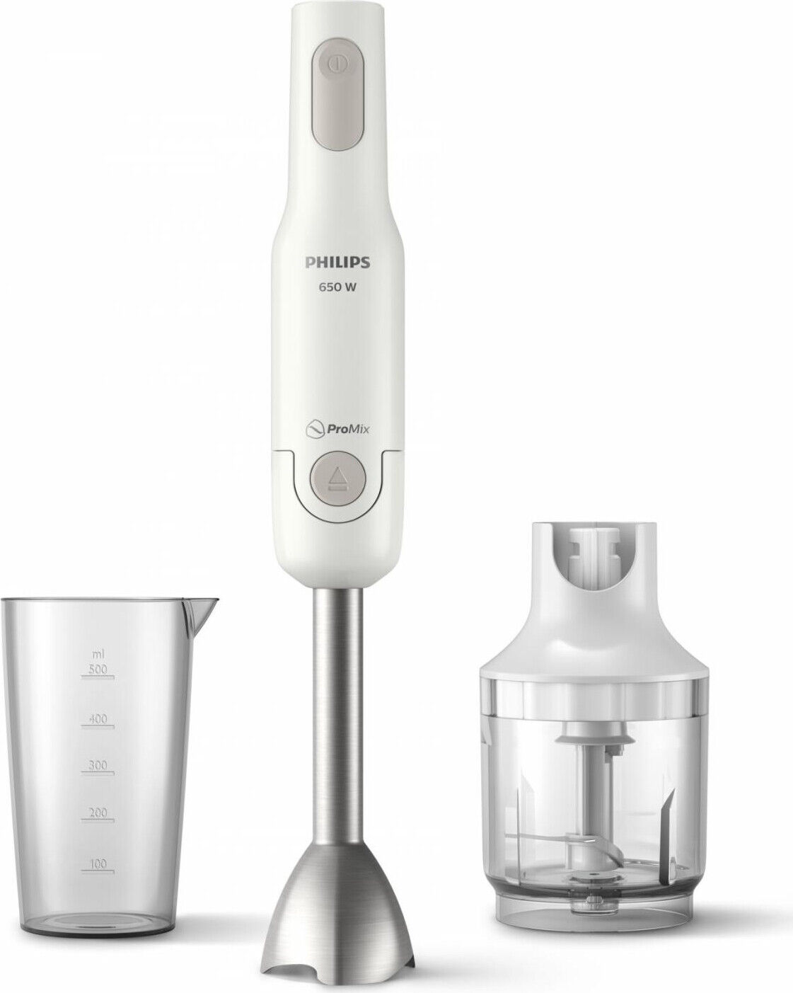 Frullatore ad Immersione Minipimer 650 watt Tritatutto Bianco Philips HR2535/00