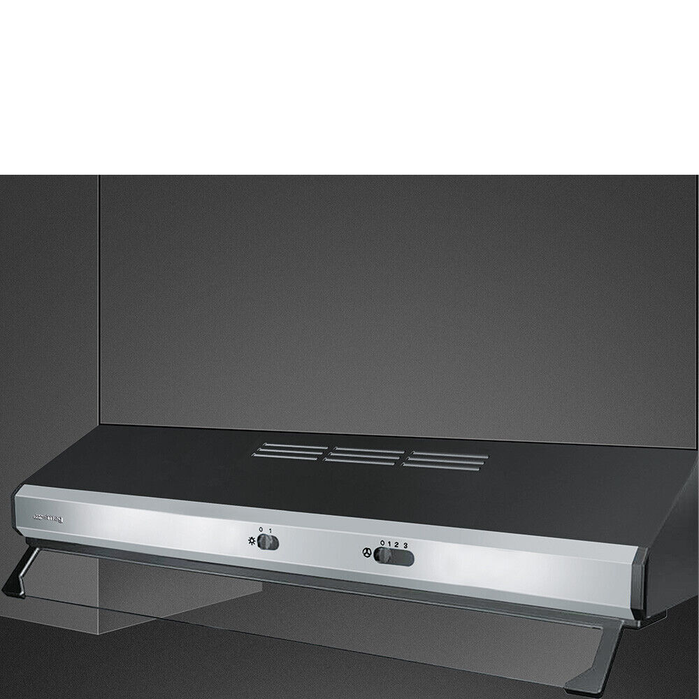 Smeg Cappa Aspirante Sottopensile Incasso 80 cm Classe C Inox / Nero KSEC81XE3