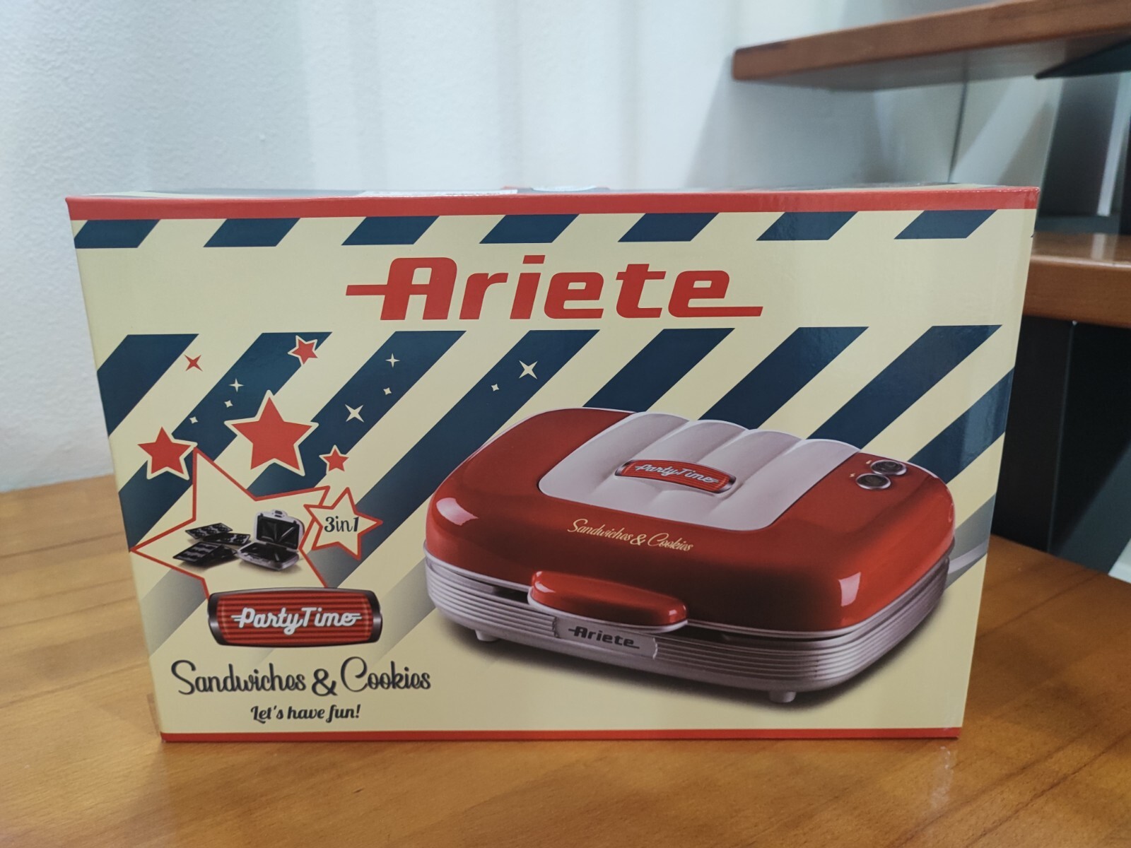 Ariete Piastra Elettrica Sandwich Donuts Muffin E Cookies Ariete Rossa Nuova