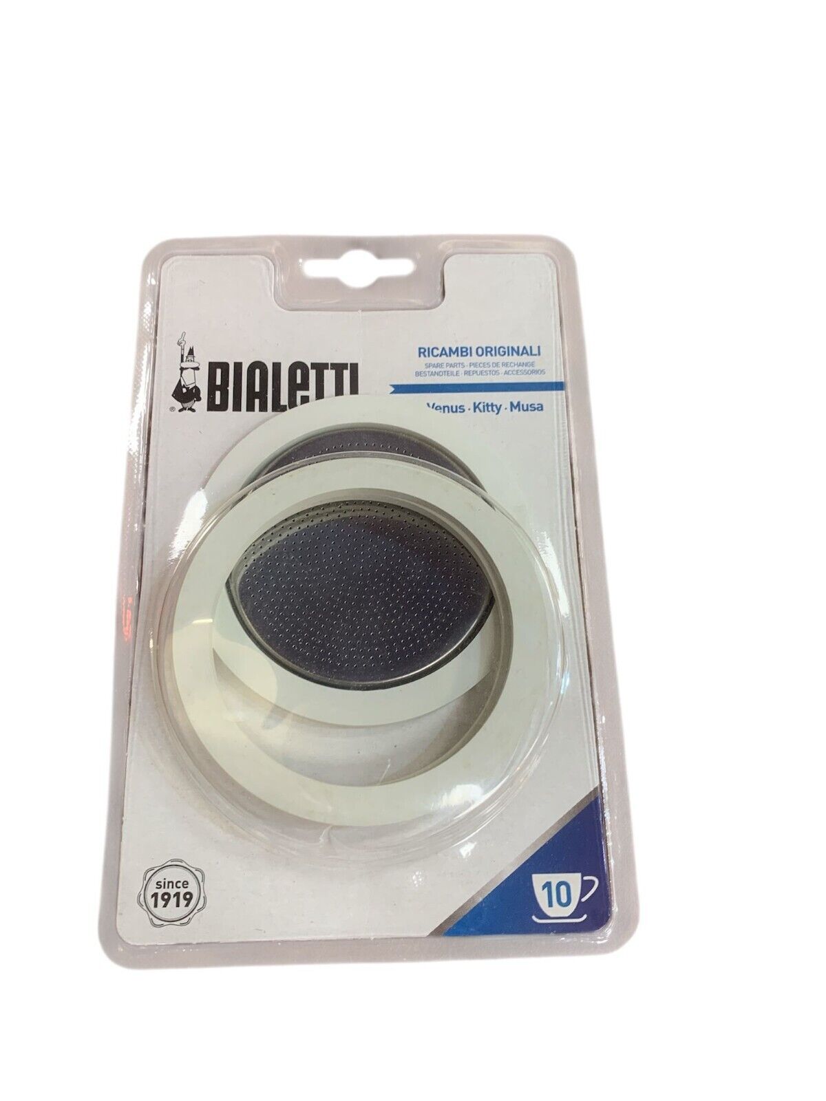 BIALETTI RICAMBI  1 FILTRO +3 GUARNIZIONI TZ 10 VENUS KITTY MUSA