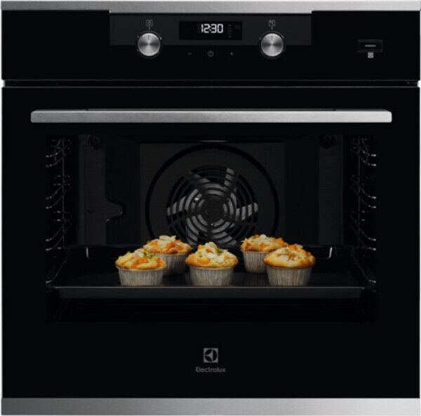 Electrolux Forno Elettrico da Incasso Ventilato Vapore 72L 60 cm A Nero KODEH60X
