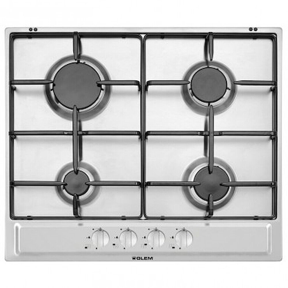 GLEM P4GFXV PIANO COTTURA IN ACCIO INOX 4 FUOCHI 60 CM