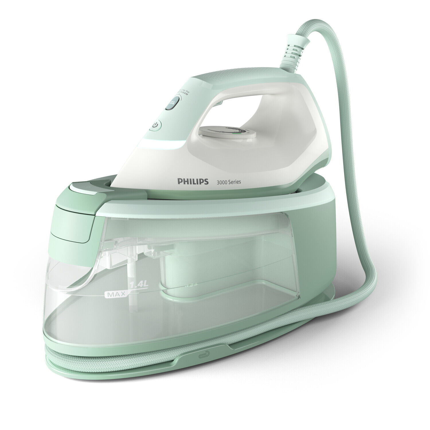 Philips Ferro da Stiro con Caldaia 2400 W Piastra in Ceramica Verde PSG3010/70