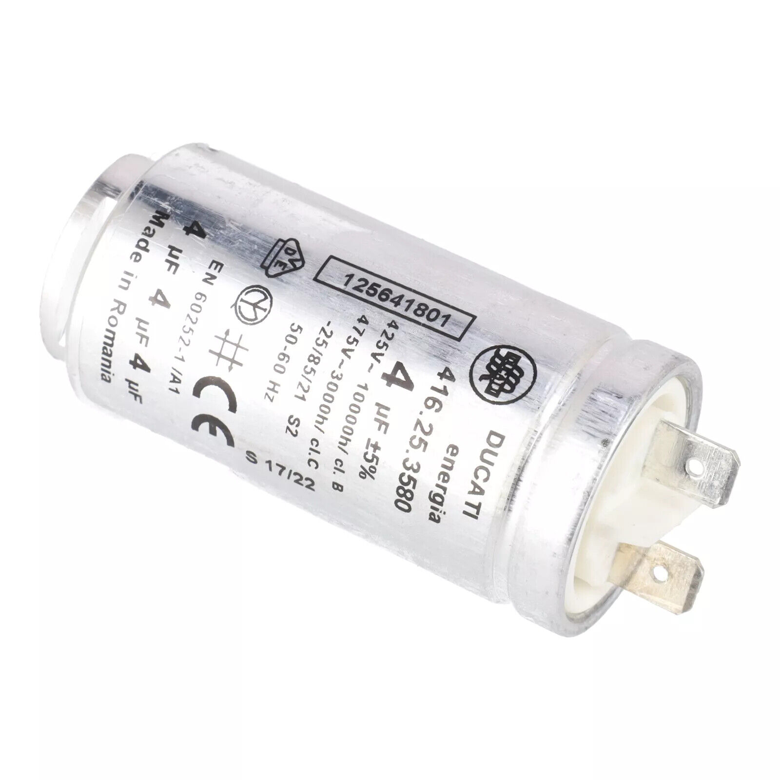 Condensatore 5 µF  Ducati spunto motore asciugatrice ELECTROLUX (1256418011)