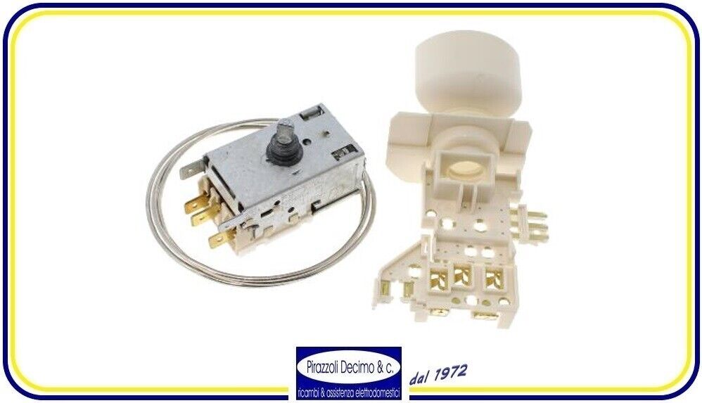 Termostato Frigo Whirlpool Smeg 481228238175 818731730 Con Adattatore portalampa