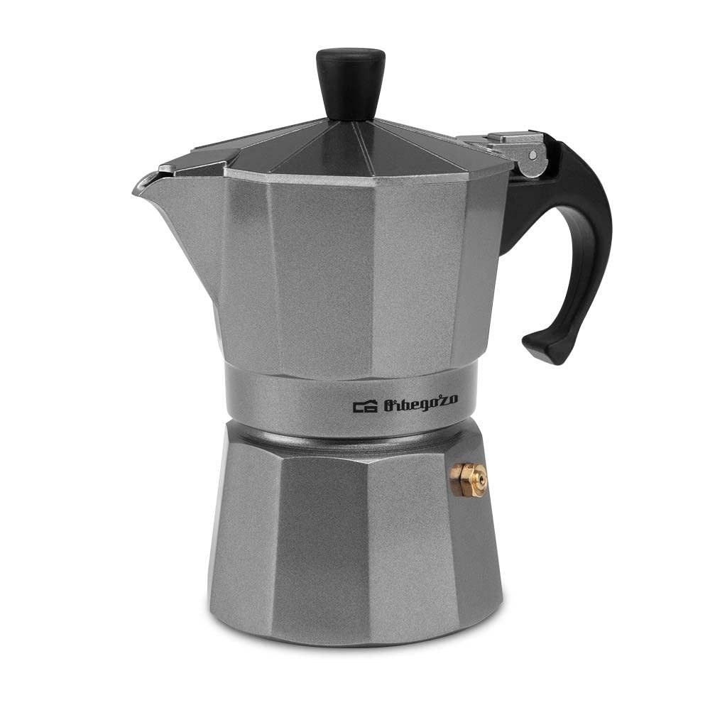 Cafetera de aluminio SILVER - KFS 620 6 TAZAS (i3c)