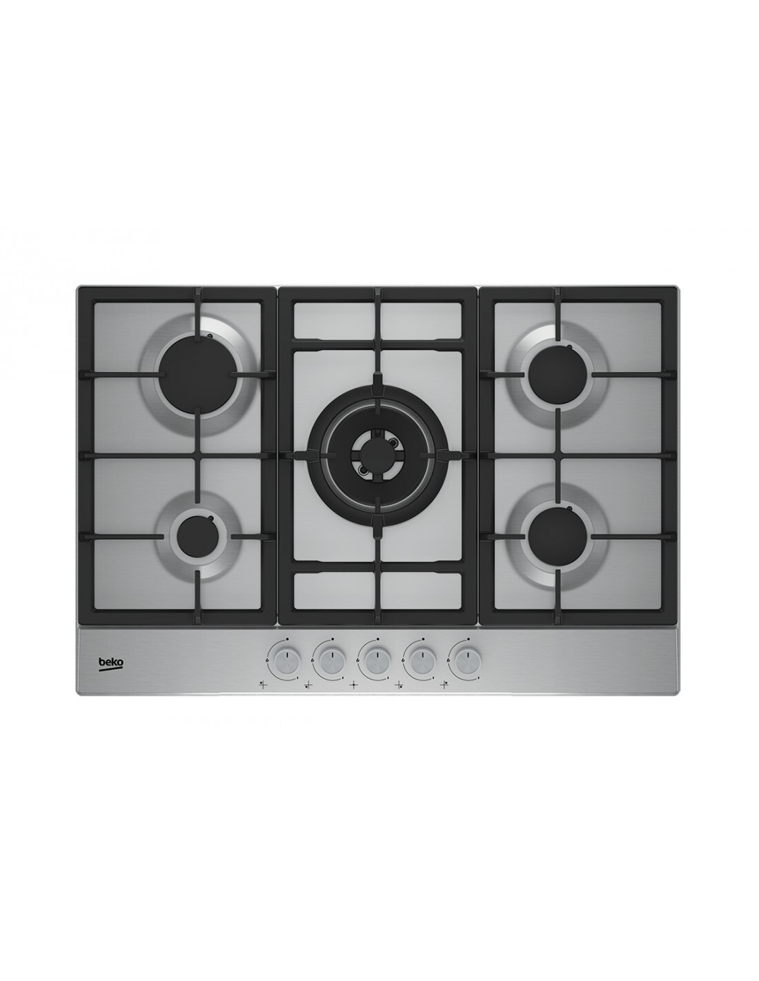 Piano Cottura Beko HAW752C5SX Gas 5 Fornelli 75 cm Acciaio inossidabile