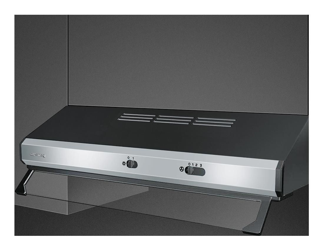 Smeg KSEC61XE3 Cappa Cucina Filtrante Sottopensile Incasso Larghezza 60 Cm Profo