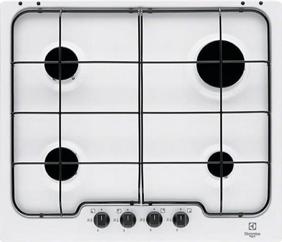 Electrolux Piano cottura 4 Fuochi incasso a gas L 60 cm Bianco PB640V Serie Soft