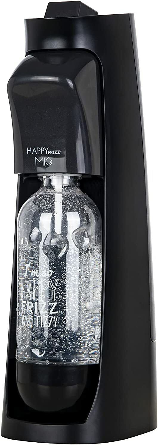 Gasatore di Acqua HAPPY FRIZZ MIO BLACK NERO MIO01 BPA free NUOVO