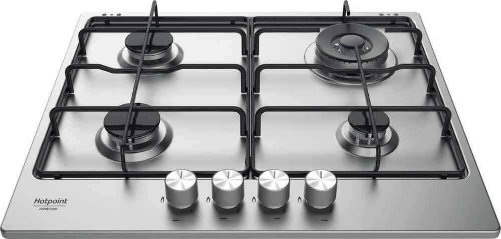 Hotpoint Ariston PPH 60P D/IX Piano Cottura 4 Fuochi a Gas Incasso 60 cm Inox
