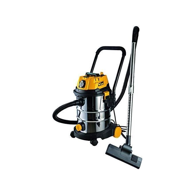 Vigor-Blinky Bidone Vba-25l Inox Con Presa 1200W 9934022 Aspirapolvere A Traino