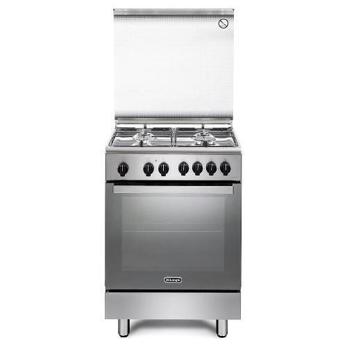 De Longhi Cucina a Gas con Forno Elettrico Ventilato 4 Fuochi 60x60 cm DMX64LSG