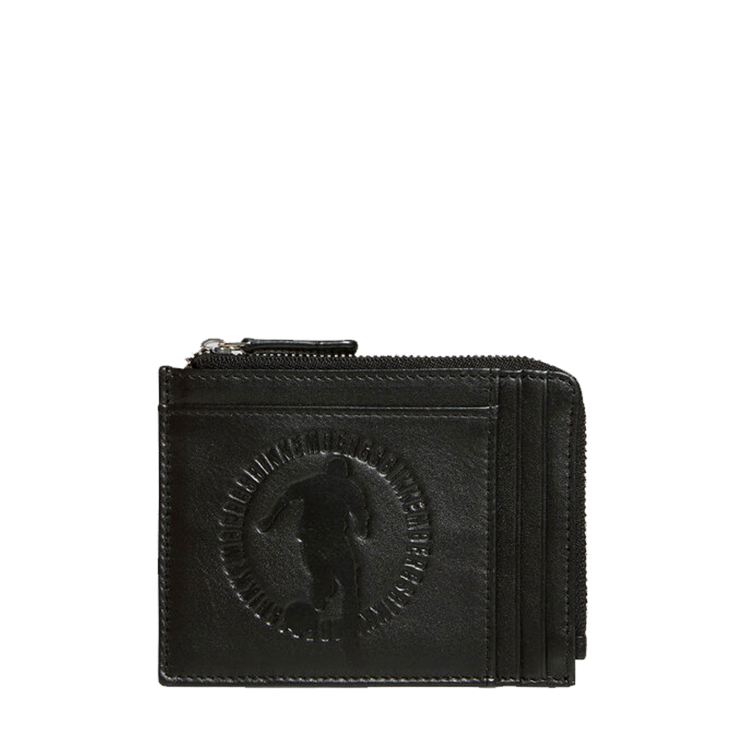 Portafoglio uomo Bikkembergs piccolo Nero PortaCarte di Credito con zip Logo
