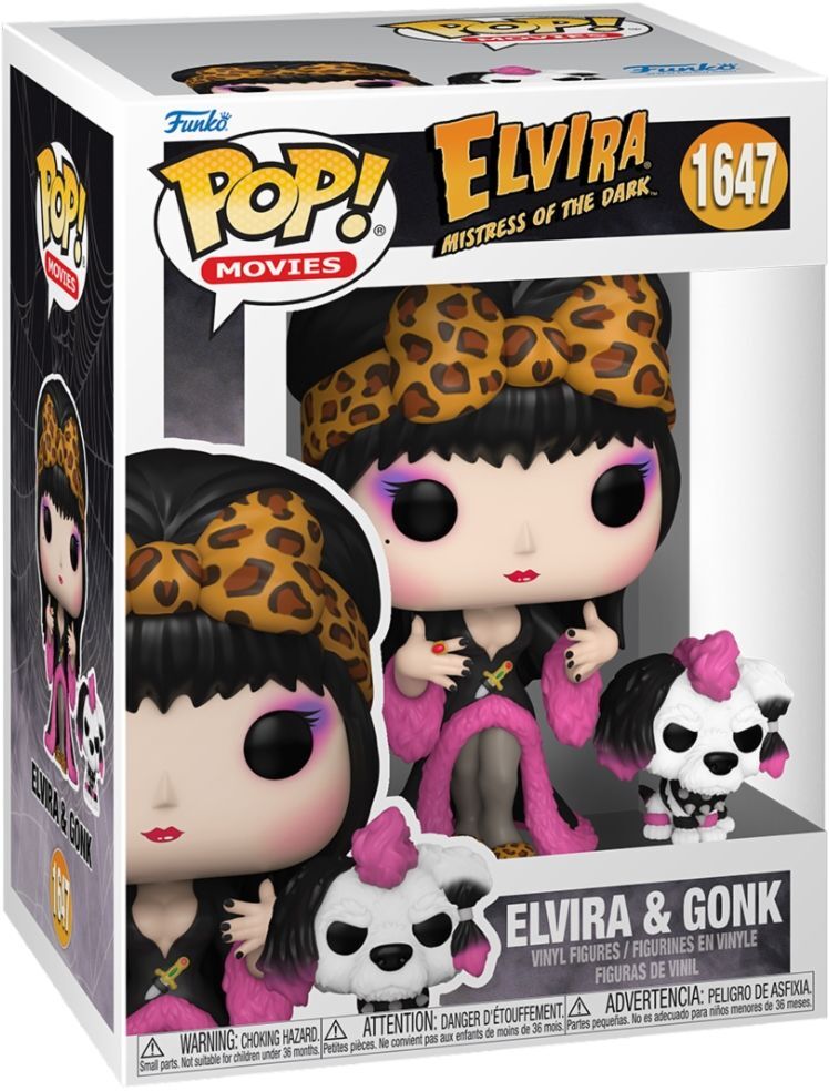 7829602 Merchandising Elvira Mistress Of The Dark: Funko Pop & Buddy - Elvira &