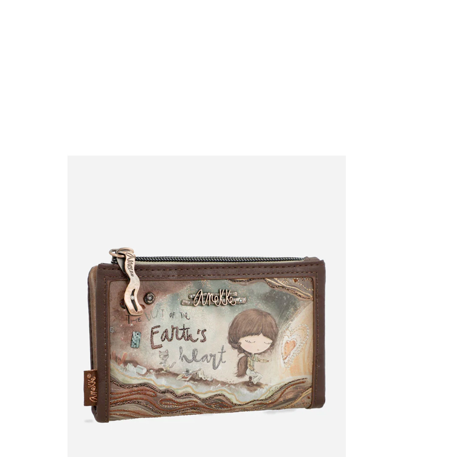 Portafoglio donna Anekke borsellino medio zip portamonete portacarte wallet