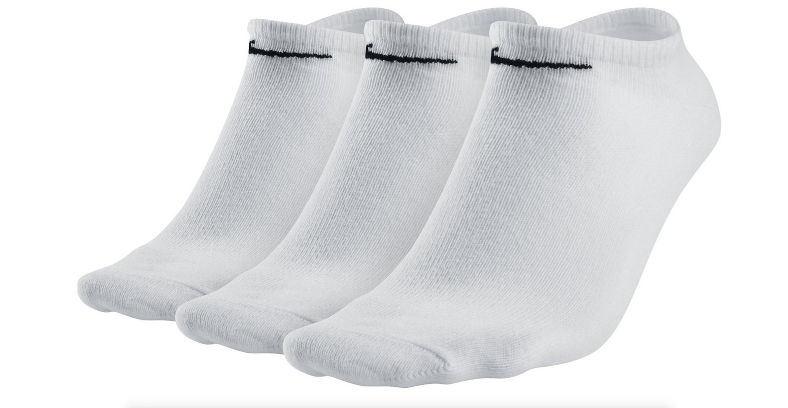 Nike Value No Show Socks (Pack of 3) white / black S