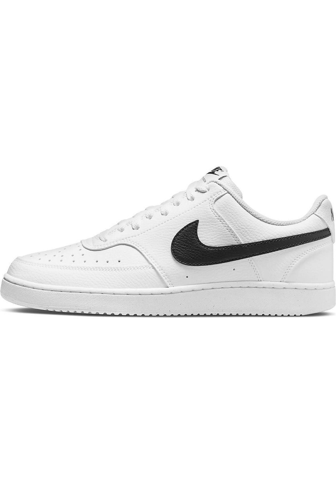 NIKE Men's Court Vision Lo Be Basketball Shoe 8.5 UK White Black White