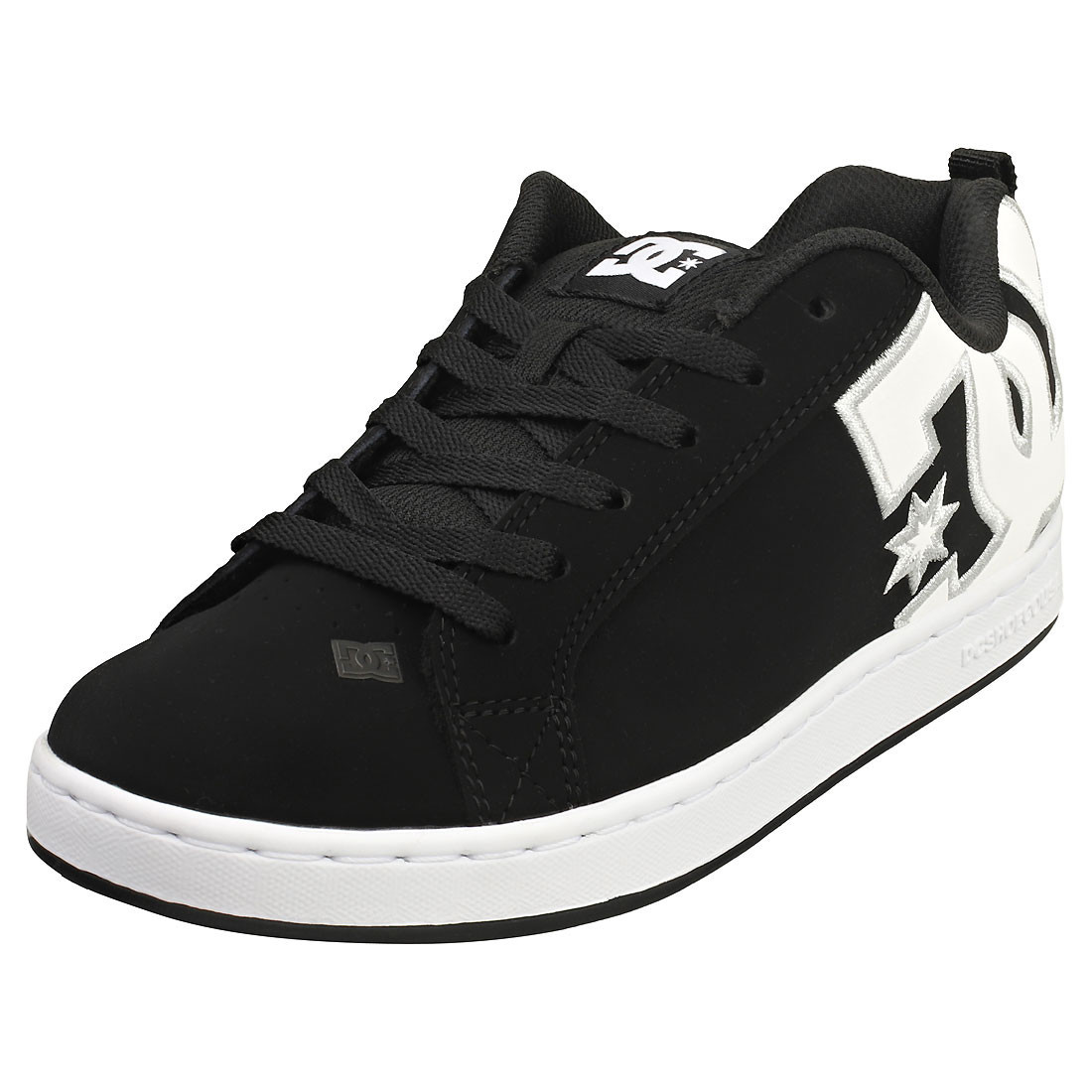 DC Shoes Court Graphik Donna - Sneakers da Skate  Tessuto Nero Bianco - 42 EU