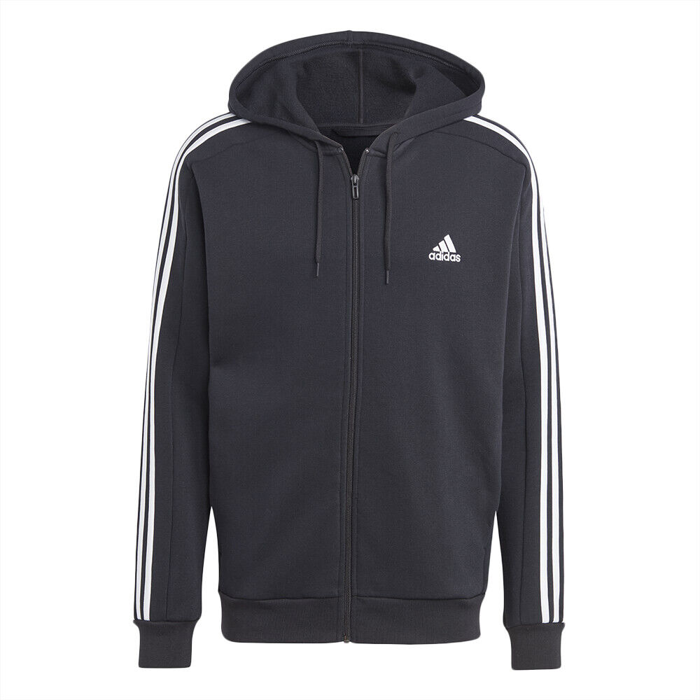 Adidas Full Zip Fleece Hoodie Essential 3 S IB4029