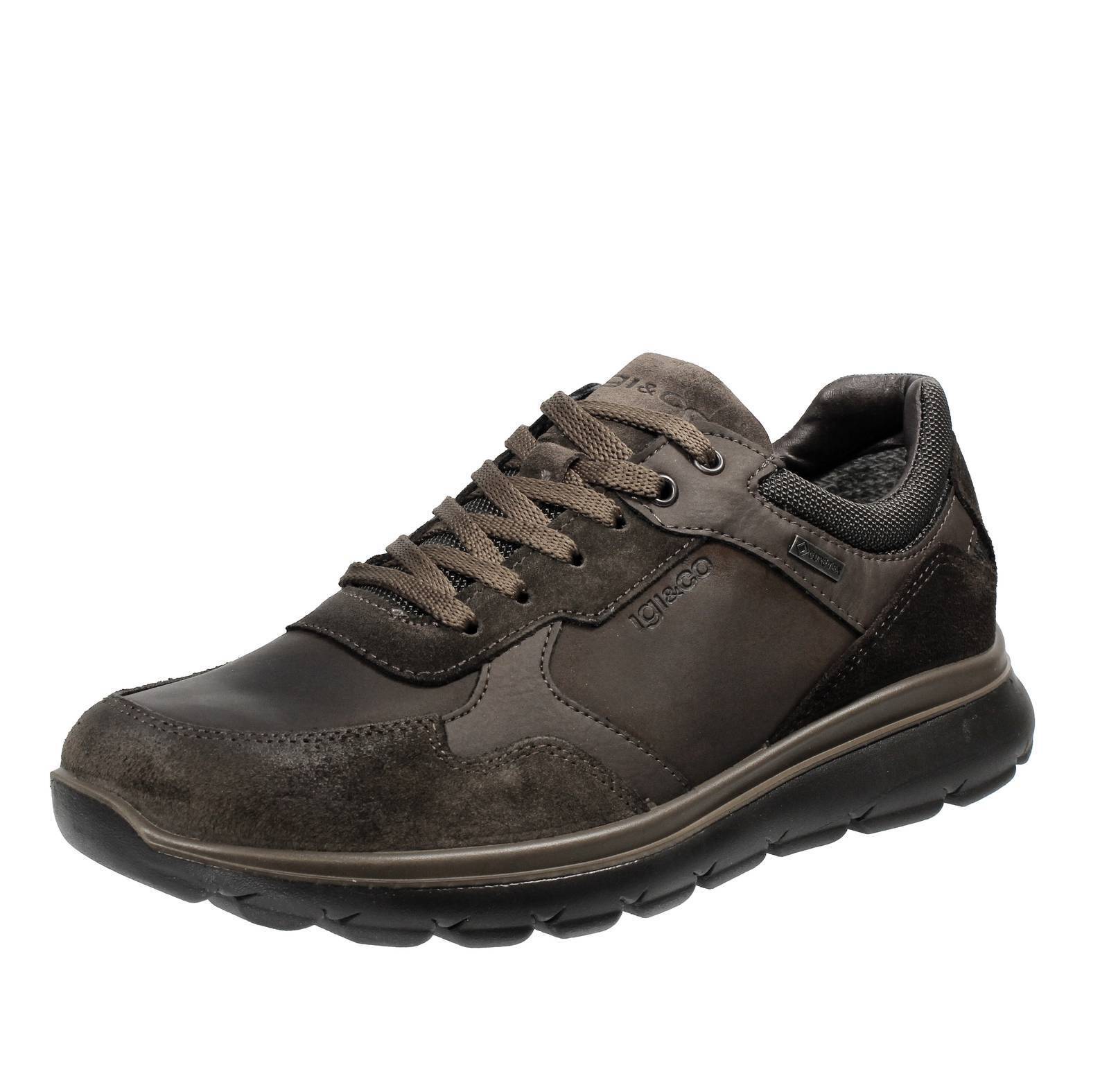 Igi & Co Ernest - Sneakers In Suede E Goretex Marrone - Taglia 43 [27cm] Scarpe