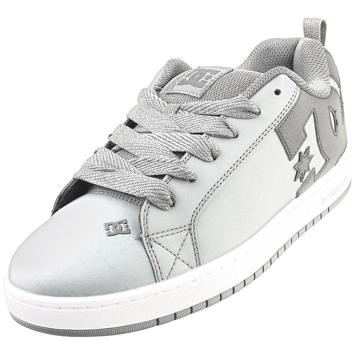 DC Shoes Scarpe da Skate Court Graffiks Grigio Nero Uomo - 44.5 EU