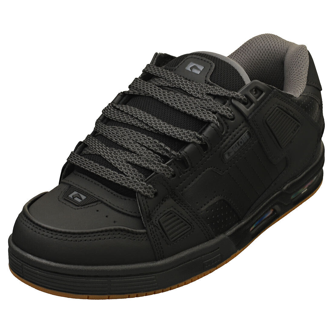 Globe Sabre Scarpe da Skate Uomo - PELLE E SINTETICO Grigio Scuro - 46 EU