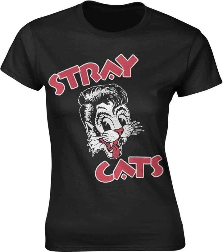 Abbigliamento Stray Cats - Cat Logo (T-Shirt Donna Tg. L)