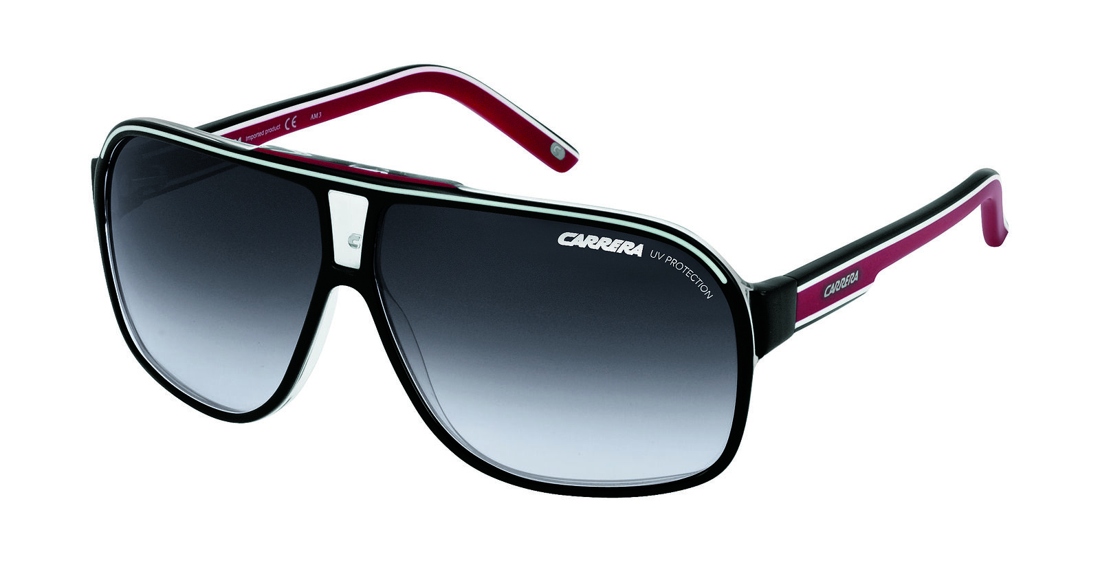 Occhiali da Sole CARRERA GRAND PRIX 2 T4O BLACKWHITE RED 64/9/130 Uomo