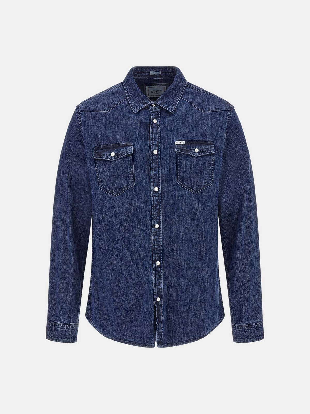 Guess Truckee Shirt - Camicia Jeans Slim Fit Jeans - Taglia M Abbigliamento