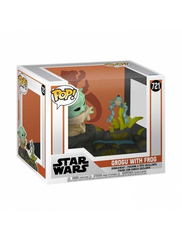 7829602 Merchandising Star Wars: Funko Pop! Deluxe - Grogu With Frog (Vinyl Figu