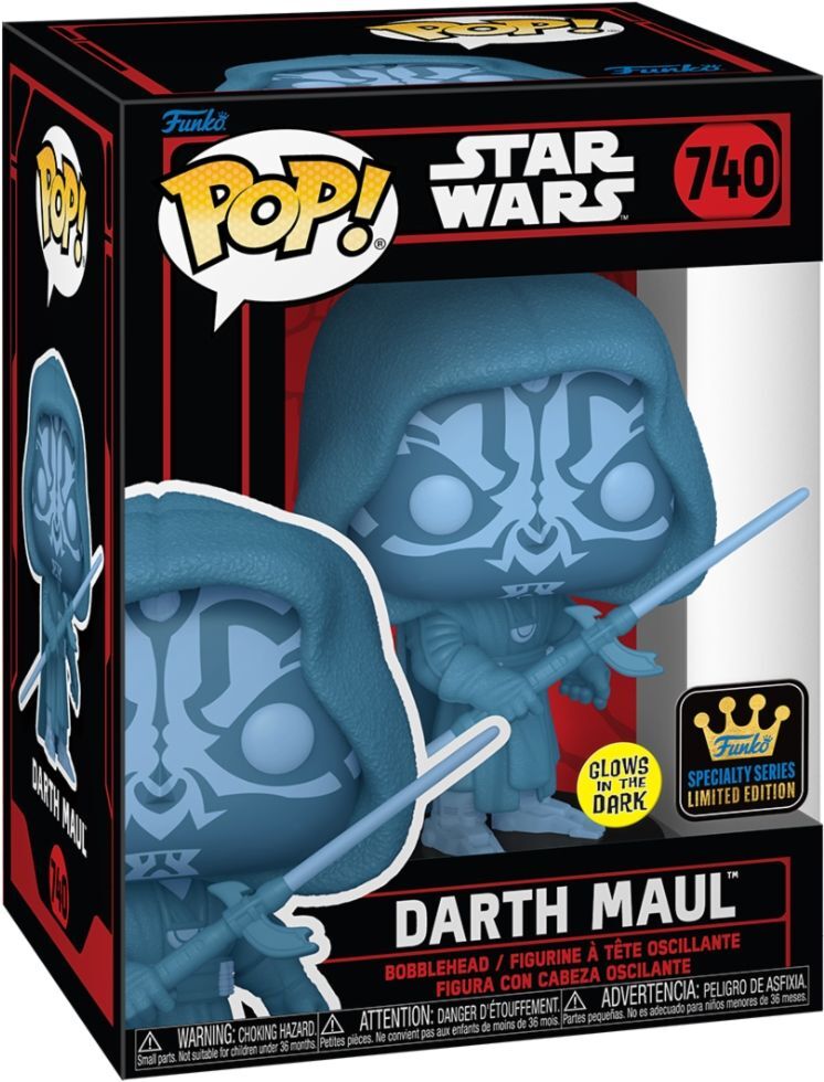7829593 Merchandising Star Wars: Funko Pop! - Darth Maul (Holographic) (Glow In