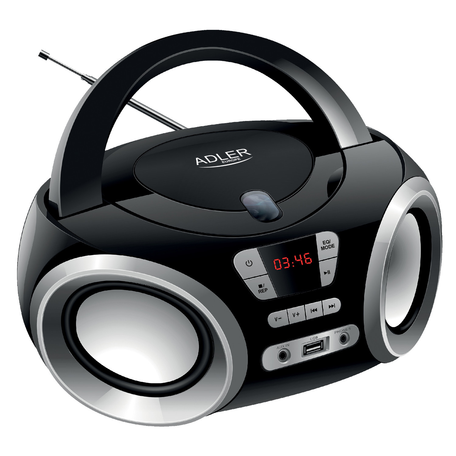 Boombox Universale Adler CD-MP3 USB Radio Portatile AD 1181
