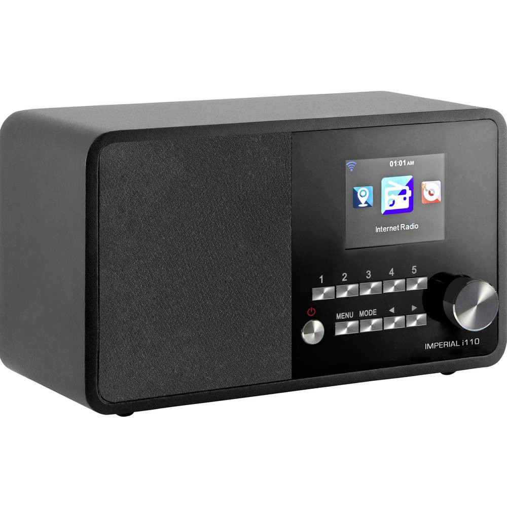 Imperial i110 Radio Internet da tavolo Internet USB, Internetradio Nero