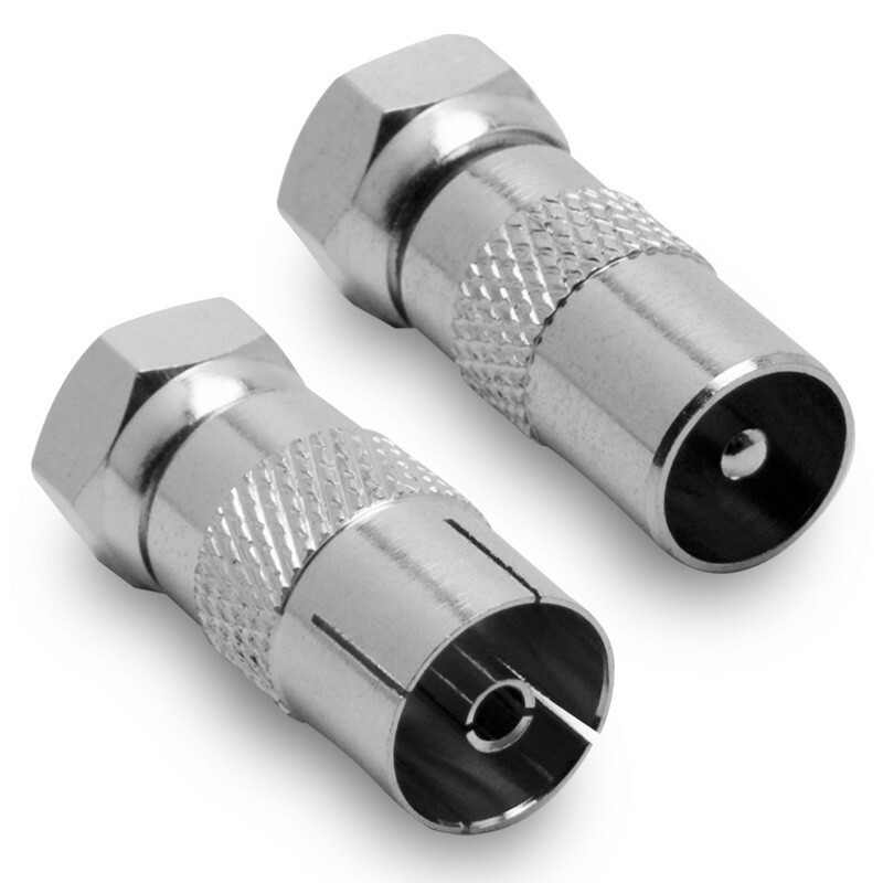 Adattatore F mas/TV mas + F mas/TV fem (2pz.)