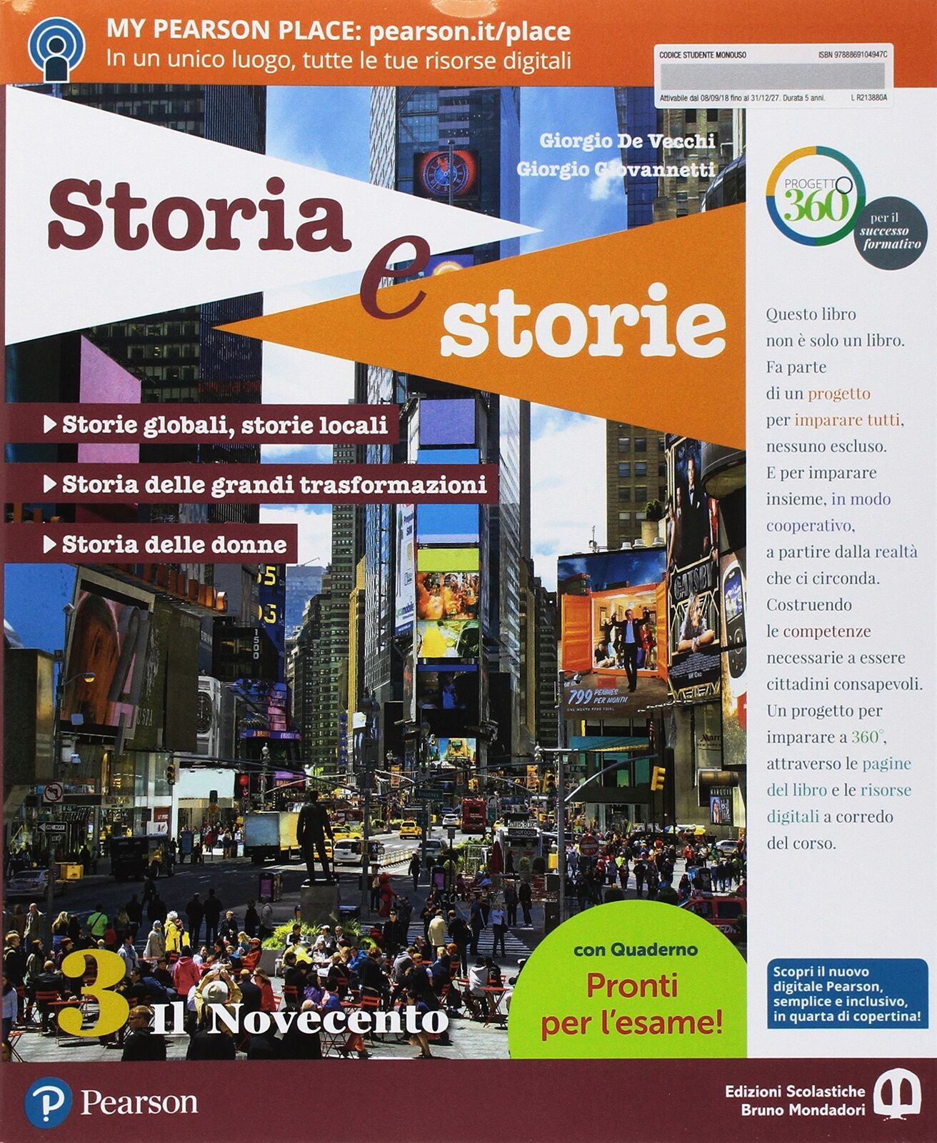 9788869104947 Storia e storie. Con Cittadinanza. Con L'imparafac...one online: 3