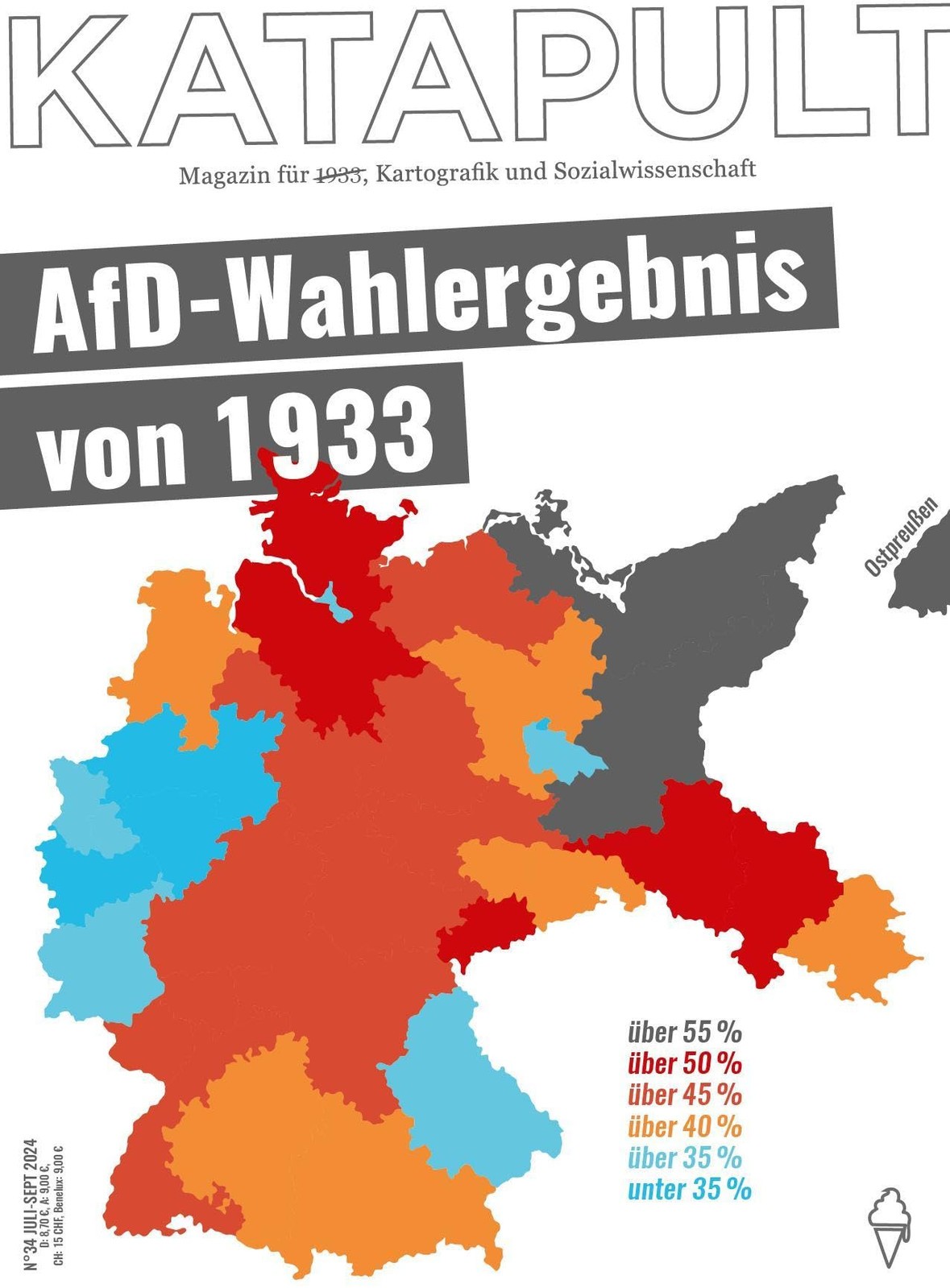 KATAPULT KATAPULT Magazin Ausgabe 34: AfD-Wahlergebnis von 1933 (Broschre)