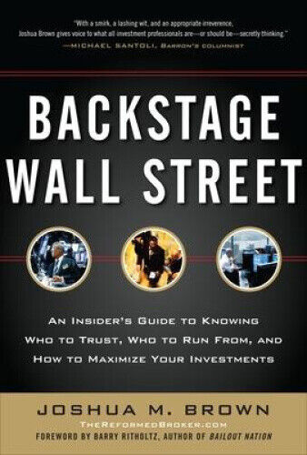 Backstage Wall Street (Pb) by Joshua Brown
