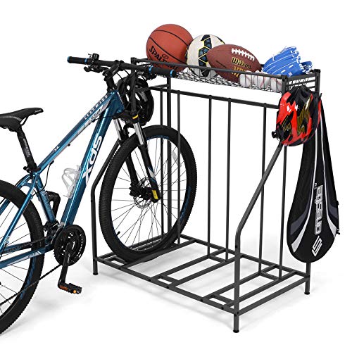 Sunix Portabiciclette, 3 Cavalletti Da Parcheggio, Portabici Da Riporre In Garage, Slot Per Bici Regolabile In 3 Larghezze Per Montagna, Ibrido, Bicic
