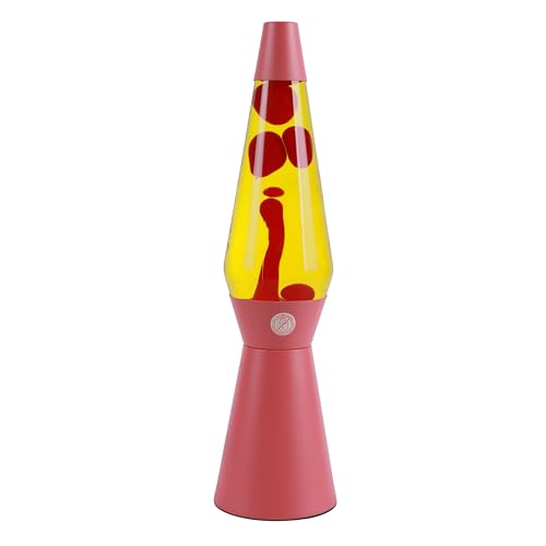 I-Total® - Lampada Lava, Effetto Bolle, Lava Lamp Colorata (Rossa)