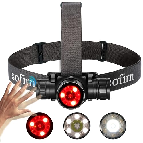 Sofirn Hs21 Led Lampada Frontale 2200 Lumen Potente Lampada Torcia Ricaricabile Con 6 Modalità, Faro Regolabile Con Luce Rossa Bianca Per Escursionism