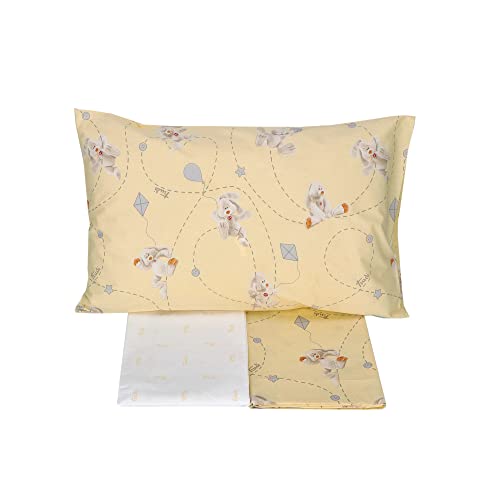 Gabel/Trudi Home - Completo Lenzuolo (Per Culla/Lettino Baby Con Sponde) Stampato Con Tecnica Digitale Su Madapolam Di Puro Cotone 100% - Virgilio (Cr