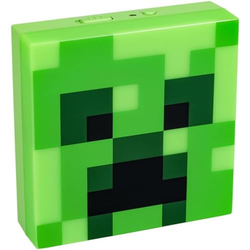 Minecraft Paladone Creeper - Luce Notturna Con Sensore Notturno, Portatile, Supporto Adesivo Per Posizionamento A Parete, Regalo Con Licenza Ufficiale