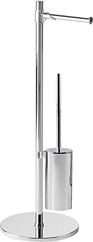 Gedy - Porte Papier Et Balai Chrome Piantane - Gedy - G-21321300000