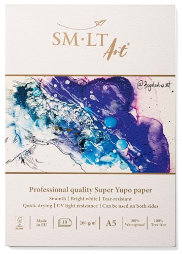 Sm-Lt Yupo - Blocco Di Beaux-Arts A5-10 Fogli, 200 Gsm