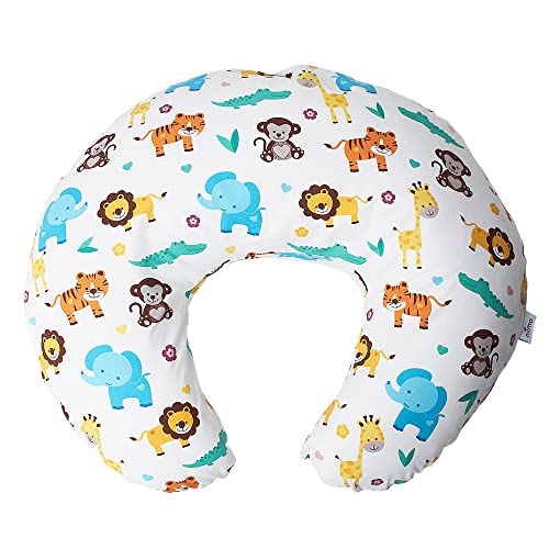 Niimo Cuscino Allattamento - Cuscino Per Allattamento Neonato, Rivestimento In 100% Cotone, Fodera Removibile, Interno In Poliestere Siliconato, 100%