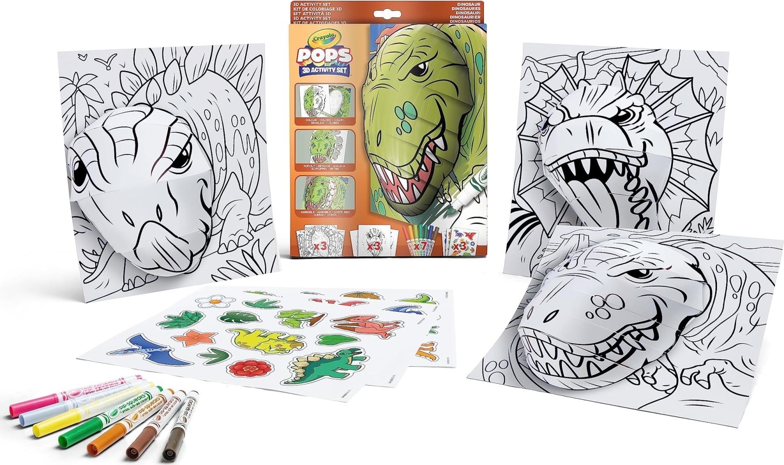 Crayola: Set Attivita Pops Dinosauri -