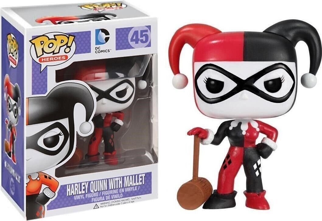 Dc Comics: Funko Pop! Heroes - Harley Quinn With Mallet (Vinyl Figure 45) -