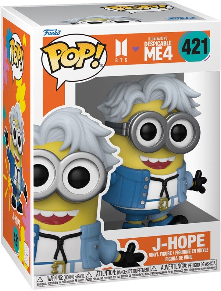 Bts: Funko Pop! Rocks - Minions X Bts J-Hope (Vinyl Figure 421) -