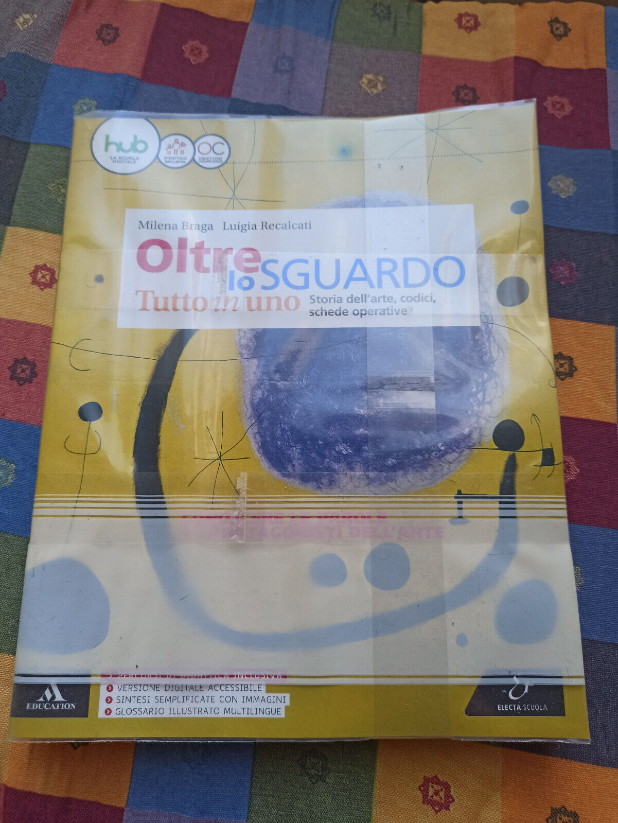 OLTRE LO SGUARDO LIBRO SCUOLA SECONDARIA PRIMO GRADO ARTE -  NUOVO 